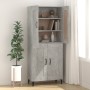 Aparador de madera contrachapada gris hormigón 69,5x34x90 cm de vidaXL, Aparadores - Ref: Foro24-812145, Precio: 69,99 €, Des...