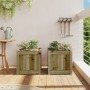Jardineras de exterior 2 unidades madera impregnada de pino en Macetas y jardineras | Comprar online en Foru.es