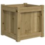 Jardineras de exterior 2 unidades madera impregnada de pino en Macetas y jardineras | Comprar online en Foru.es