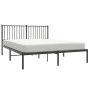 Estructura de cama con cabecero metal negro 160x200 cm de vidaXL, Camas y somieres - Ref: Foro24-350867, Precio: 129,69 €, De...