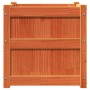 Jardinera exterior madera maciza pino marrón cera 50x50x50 cm en Macetas y jardineras | Comprar online en Foru.es