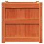 Jardineras de exterior 2 uds madera maciza de pino marrón cera en Macetas y jardineras | Comprar online en Foru.es