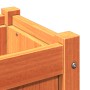 Jardineras de exterior 2 uds madera maciza de pino marrón cera en Macetas y jardineras | Comprar online en Foru.es
