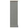 Librería VIGO madera maciza de pino gris 90x35x114,5 cm de vidaXL, Librerías y estanterías - Ref: Foro24-353183, Precio: 149,...