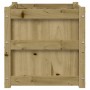Jardinera madera maciza de pino impregnada 50x50x50 cm en Macetas y jardineras | Comprar online en Foru.es
