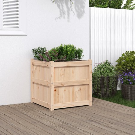Jardinera de madera maciza de pino 60x60x60 cm en Macetas y jardineras | Comprar online en Foru.es