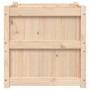 Jardinera de madera maciza de pino 60x60x60 cm en Macetas y jardineras | Comprar online en Foru.es