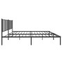 Estructura de cama con cabecero metal negro 180x200 cm de vidaXL, Camas y somieres - Ref: Foro24-350868, Precio: 126,03 €, De...
