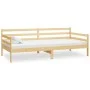 Solid pine wood sofa bed 90x200 cm by vidaXL, Beds and slatted bases - Ref: Foro24-806935, Price: 85,31 €, Discount: %