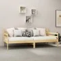 Solid pine wood sofa bed 90x200 cm by vidaXL, Beds and slatted bases - Ref: Foro24-806935, Price: 85,31 €, Discount: %