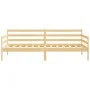 Solid pine wood sofa bed 90x200 cm by vidaXL, Beds and slatted bases - Ref: Foro24-806935, Price: 85,31 €, Discount: %