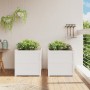 Jardineras de exterior 2 unidades madera maciza de pino blanco en Macetas y jardineras | Comprar online en Foru.es