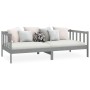 Sofá cama de madera maciza de pino gris 90x200 cm de vidaXL, Camas y somieres - Ref: Foro24-806942, Precio: 120,10 €, Descuen...