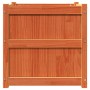Jardinera exterior madera maciza pino marrón cera 60x60x60 cm en Macetas y jardineras | Comprar online en Foru.es