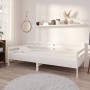 Sofá cama de madera maciza de pino blanco 90x200 cm de vidaXL, Camas y somieres - Ref: Foro24-806936, Precio: 126,72 €, Descu...