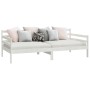 Sofá cama de madera maciza de pino blanco 90x200 cm de vidaXL, Camas y somieres - Ref: Foro24-806936, Precio: 126,72 €, Descu...