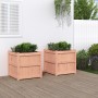 Jardineras de jardín 2 unidades madera maciza Douglas en Macetas y jardineras | Comprar online en Foru.es