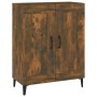 Aparador de madera de ingeniería roble ahumado 69,5x34x90 cm de vidaXL, Aparadores - Ref: Foro24-817342, Precio: 69,99 €, Des...