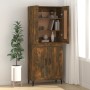 Aparador de madera de ingeniería roble ahumado 69,5x34x90 cm de vidaXL, Aparadores - Ref: Foro24-817342, Precio: 69,99 €, Des...