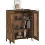 Aparador de madera de ingeniería roble ahumado 69,5x34x90 cm de vidaXL, Aparadores - Ref: Foro24-817342, Precio: 69,99 €, Des...