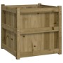 Jardinera de madera maciza de pino impregnada 60x60x60 cm en Macetas y jardineras | Comprar online en Foru.es