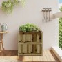 Jardinera de madera maciza de pino impregnada 60x60x60 cm en Macetas y jardineras | Comprar online en Foru.es
