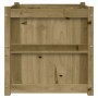 Jardinera de madera maciza de pino impregnada 60x60x60 cm en Macetas y jardineras | Comprar online en Foru.es