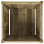 Jardinera de madera maciza de pino impregnada 60x60x60 cm en Macetas y jardineras | Comprar online en Foru.es