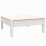 Juego de muebles de jardín 3 pzas y cojines blanco madera pino de vidaXL, Sofás modulares de exterior - Ref: Foro24-806677, P...