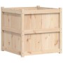 Jardinera de madera maciza de pino 70x70x70 cm en Macetas y jardineras | Comprar online en Foru.es