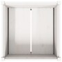 Jardinera de madera maciza de pino blanca 70x70x70 cm en Macetas y jardineras | Comprar online en Foru.es