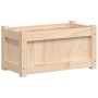 Jardinera de madera maciza de pino 60x31x31 cm en Macetas y jardineras | Comprar online en Foru.es