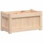 Jardinera de madera maciza de pino 60x31x31 cm en Macetas y jardineras | Comprar online en Foru.es