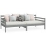 Sofá cama de madera maciza de pino gris 90x200 cm de vidaXL, Camas y somieres - Ref: Foro24-806937, Precio: 119,37 €, Descuen...