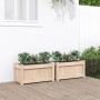 Jardineras de exterior 2 unidades madera maciza de pino en Macetas y jardineras | Comprar online en Foru.es