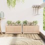 Jardineras de exterior 2 unidades madera maciza de pino en Macetas y jardineras | Comprar online en Foru.es