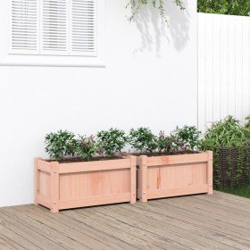 Jardineras de jardín 2 unidades madera maciza Douglas en Macetas y jardineras | Comprar online en Foru.es