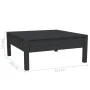 Juego muebles de jardín 3 pzas cojines negro madera pino maciza de vidaXL, Sofás modulares de exterior - Ref: Foro24-806680, ...