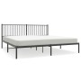 Estructura de cama con cabecero metal negro 200x200 cm de vidaXL, Camas y somieres - Ref: Foro24-350871, Precio: 112,87 €, De...