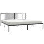 Estructura de cama con cabecero metal negro 200x200 cm de vidaXL, Camas y somieres - Ref: Foro24-350871, Precio: 112,87 €, De...