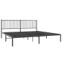 Estructura de cama con cabecero metal negro 200x200 cm de vidaXL, Camas y somieres - Ref: Foro24-350871, Precio: 112,87 €, De...