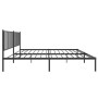 Estructura de cama con cabecero metal negro 200x200 cm de vidaXL, Camas y somieres - Ref: Foro24-350871, Precio: 112,87 €, De...