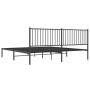 Estructura de cama con cabecero metal negro 200x200 cm de vidaXL, Camas y somieres - Ref: Foro24-350871, Precio: 112,87 €, De...