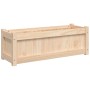 Jardinera de madera maciza de pino 90x31x31 cm en Macetas y jardineras | Comprar online en Foru.es