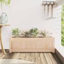 Jardinera de madera maciza de pino 90x31x31 cm en Macetas y jardineras | Comprar online en Foru.es