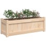 Jardinera de madera maciza de pino 90x31x31 cm en Macetas y jardineras | Comprar online en Foru.es