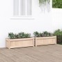 Jardineras de exterior 2 unidades madera maciza de pino en Macetas y jardineras | Comprar online en Foru.es
