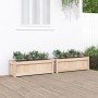 Jardineras de exterior 2 unidades madera maciza de pino en Macetas y jardineras | Comprar online en Foru.es