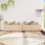 Jardineras de exterior 2 unidades madera maciza de pino en Macetas y jardineras | Comprar online en Foru.es