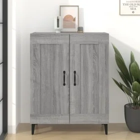 Aparador de madera de ingeniería gris Sonoma 69,5x34x90 cm de vidaXL, Aparadores - Ref: Foro24-817343, Precio: 71,17 €, Descu...